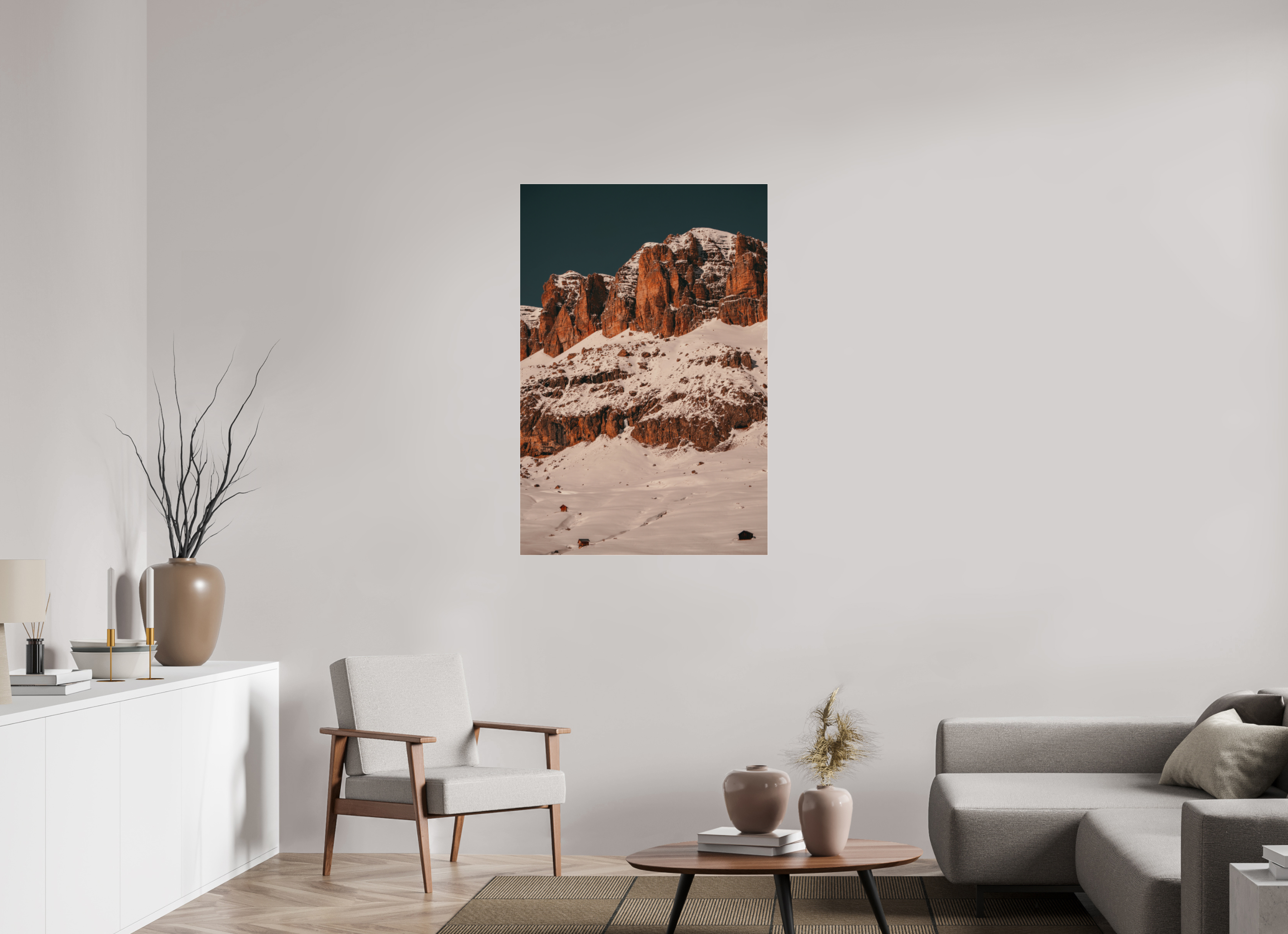 80 x 120 cm, Acrylic Photo Prints, 4mm Acrylic Glass Sass de Forcia di Mezzo - Limited Edition