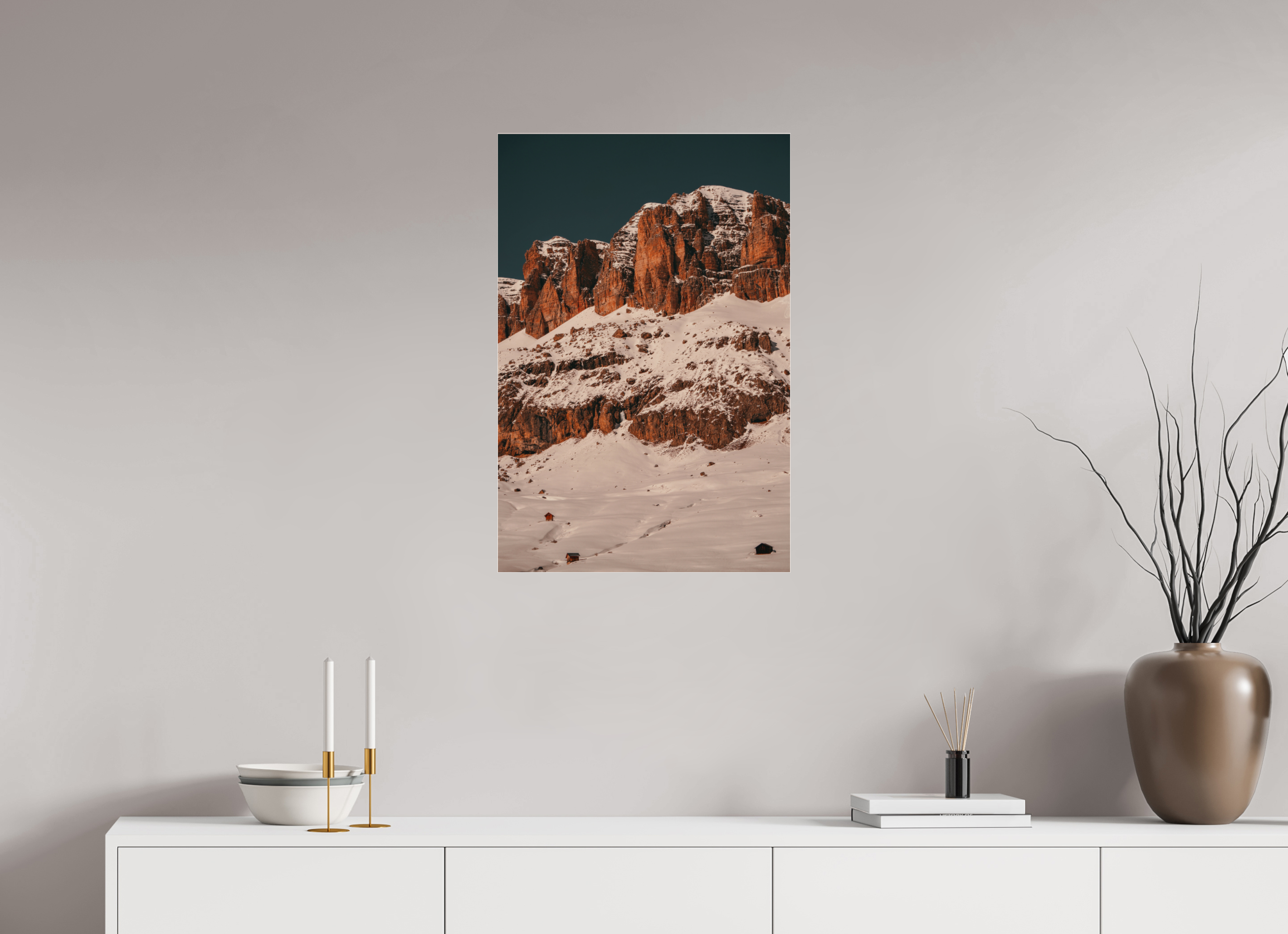 50 x 75 cm, Acrylic Photo Prints, 4mm Acrylic Glass Sass de Forcia di Mezzo - Limited Edition