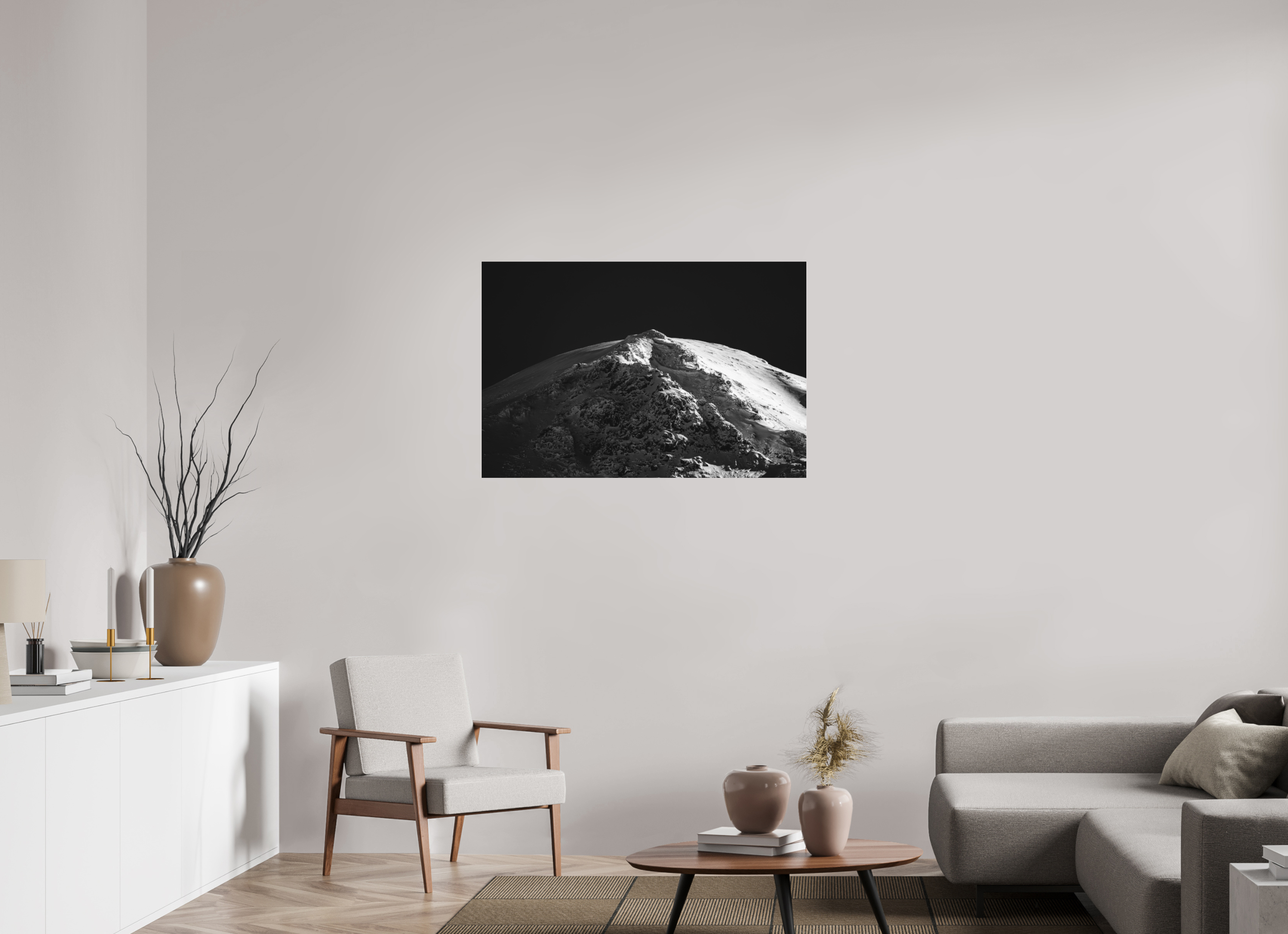 105 x 70 cm, Ilford BW Photo Print Under 2mm Acrylic Glass Gamsspitzl - Limited Edition