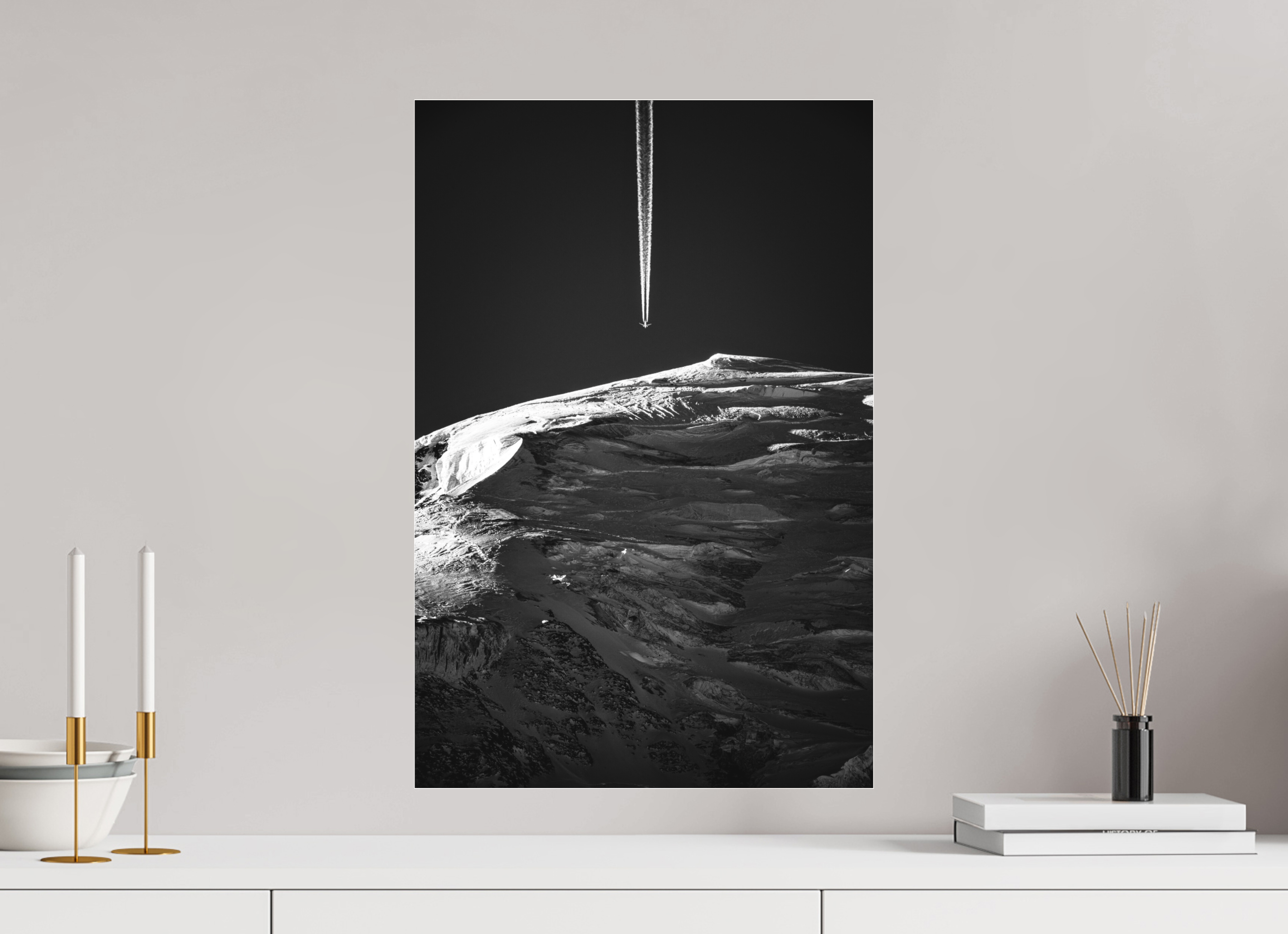 40 x 60 cm, Ilford BW Photo Print Under 2mm Acrylic Glass Crossing Silence