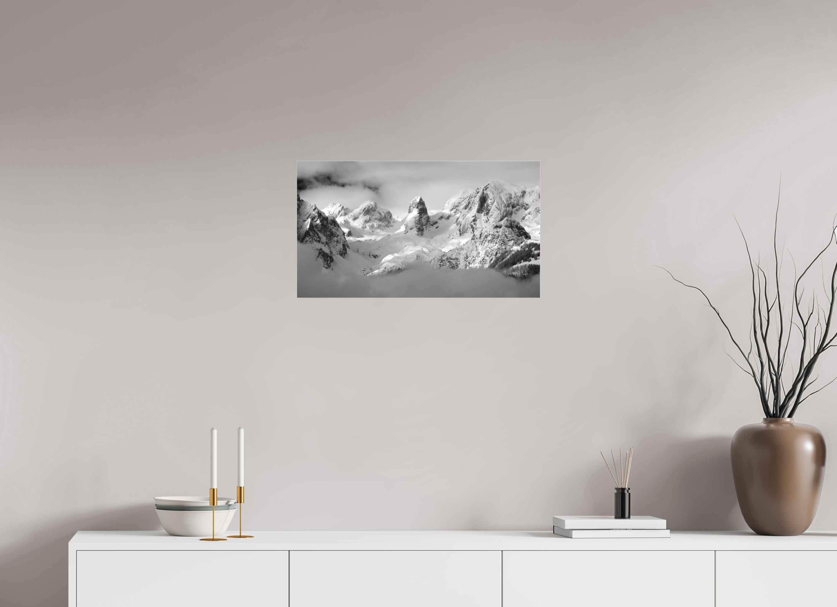 64 x 36 cm, Ilford BW Photo Print Under 2mm Acrylic Glass Torsäule - Limited Edition