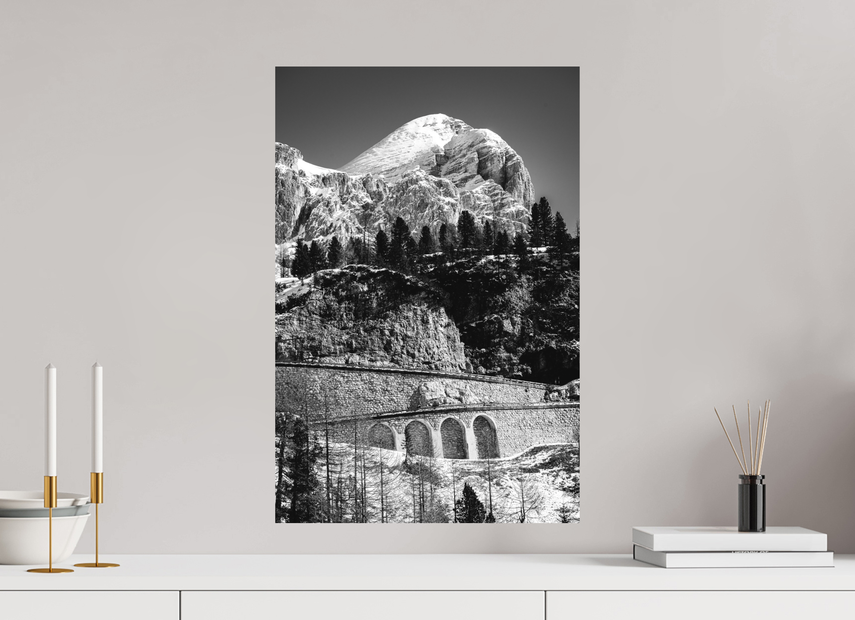40 x 60 cm, Ilford Black And White Photo Print Matte Lamination On Aluminum Backing Tofana di Rozes - Limited Edition