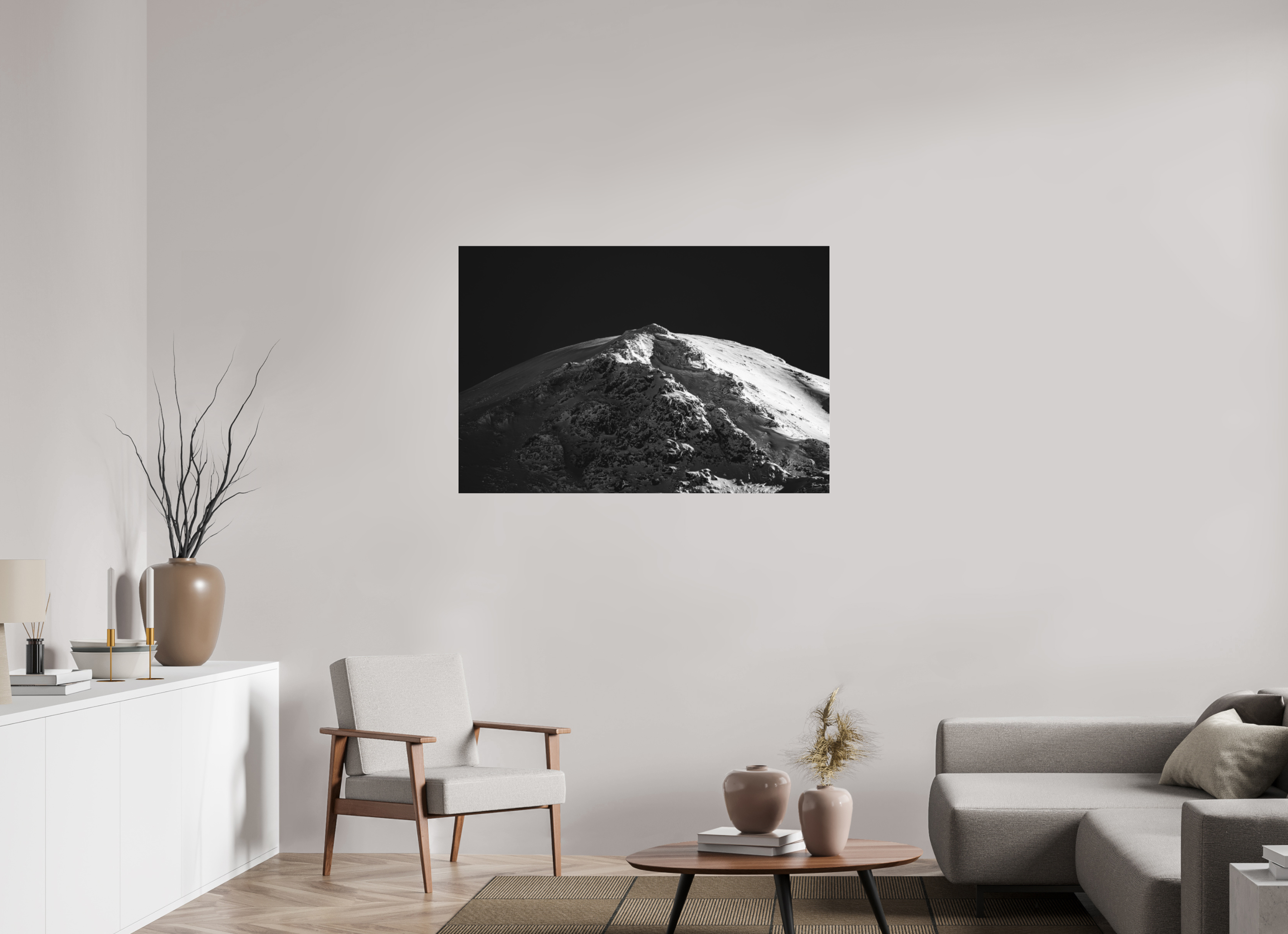 120 x 80 cm, Ilford BW Photo Print Under 2mm Acrylic Glass Gamsspitzl - Limited Edition
