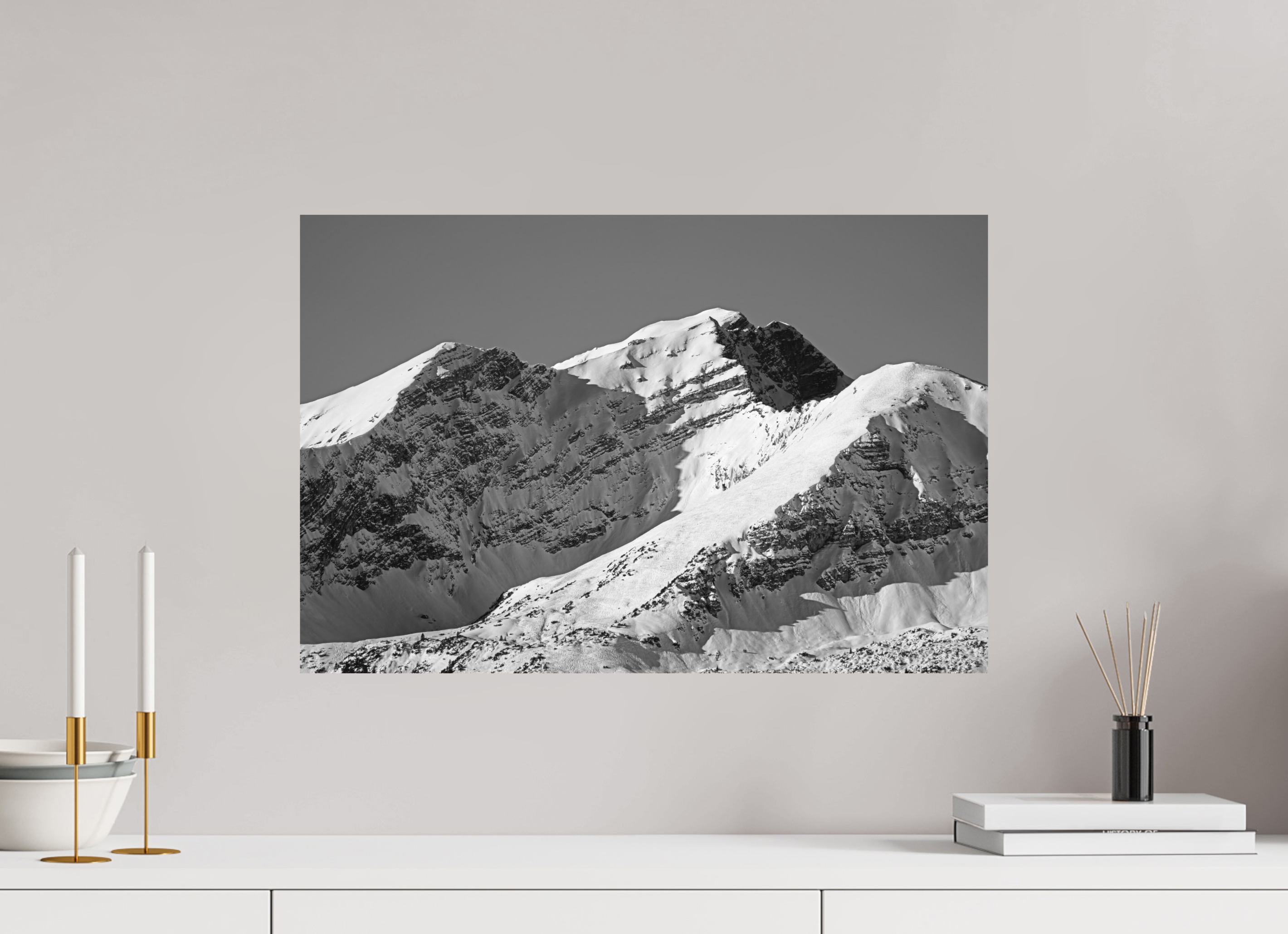 60 x 40 cm, Ilford Black And White Photo Print Matte Lamination On Aluminum Backing Knittelkarspitze